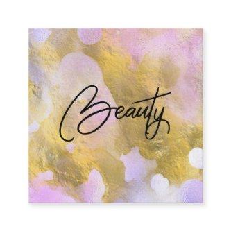 *~* Script BEAUTY Rainbow Gold Foil