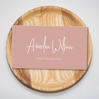 Script Handwritten Signature Dusty Rose Boho