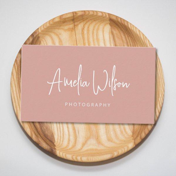 Script Handwritten Signature Dusty Rose Boho