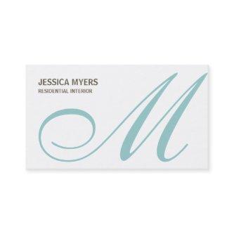 Script Monogram  (Turquoise)