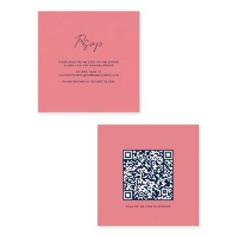 Script QR Code Wedding RSVP Square