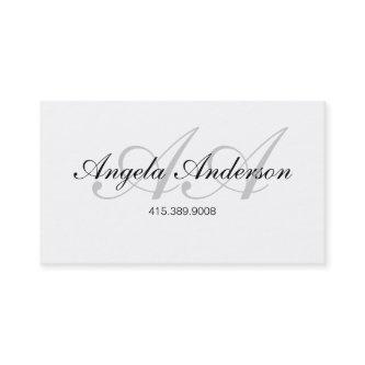 Script Typographic Name And Initials