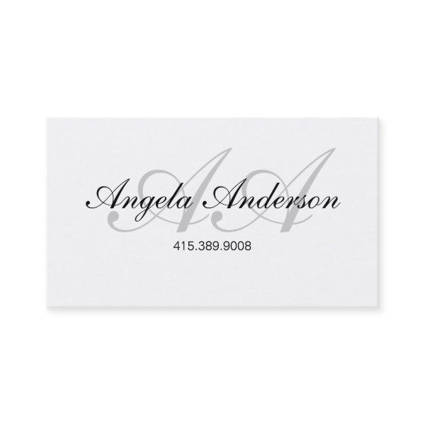 Script Typographic Name And Initials