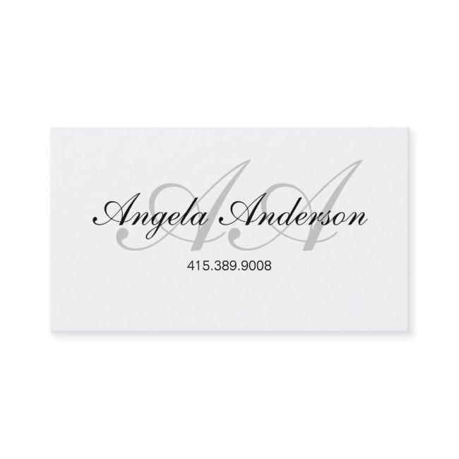 Script Typographic Name And Initials