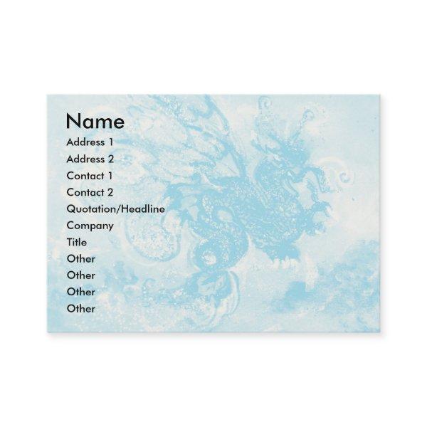 SEA DRAGON , blue yellow pink purple