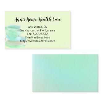 Sea Glass Green Home Health Care Cards