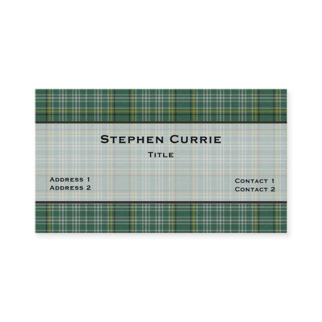 Sea Green Currie Tartan Plaid Custom