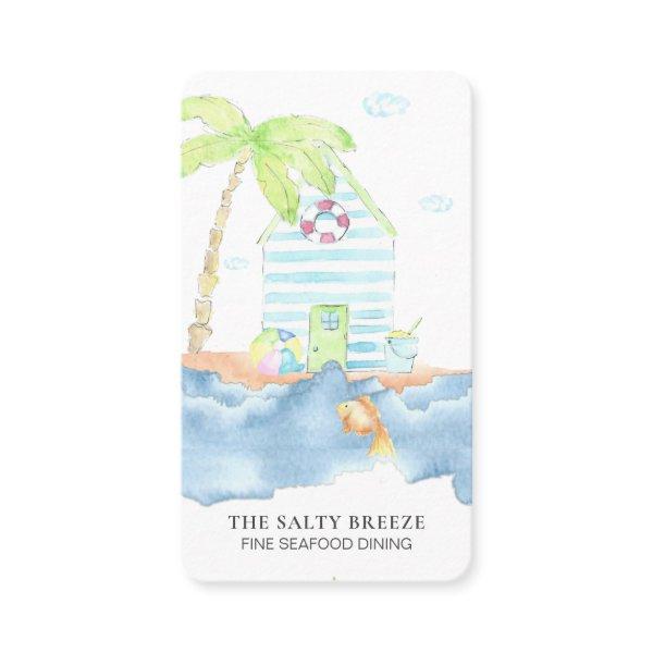 *~* Sea Shack Ring Buoy Fish Palm  Dining Beach