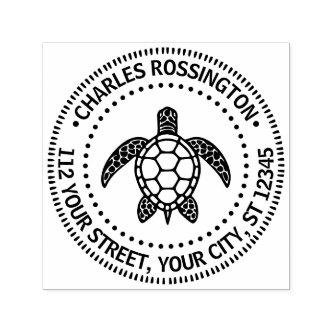 Sea Turtle #5N Name Return Address Self-inking Stamp