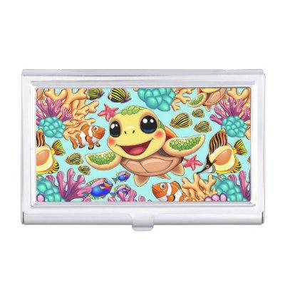 Sea Turtle Baby Happy and Cute Character  Case