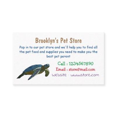 Sea turtle cartoon illustration