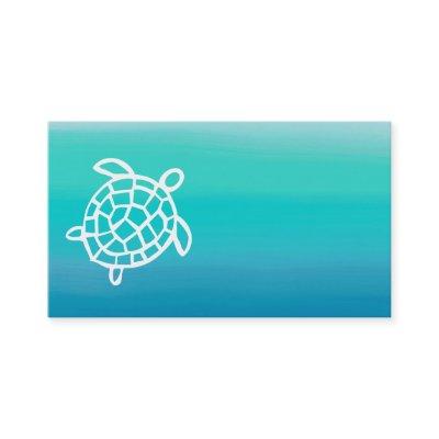 Sea Turtle Ocean Watercolor