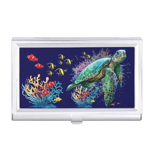 Sea turtle underwater watercolor Style  Case
