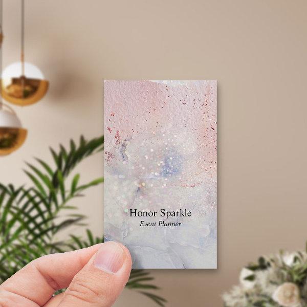 Seaglass Marble Sparkle Rose Gold Watercolor