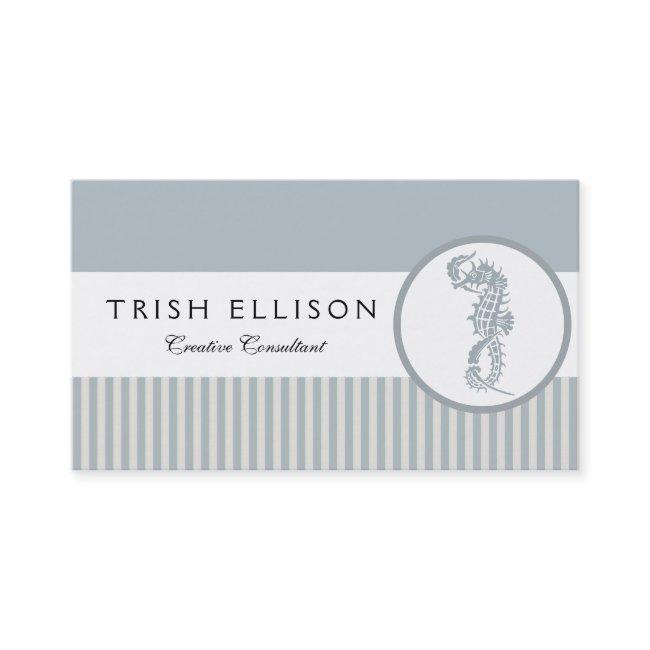 Seahorse Blue Classic Nautical Elegant
