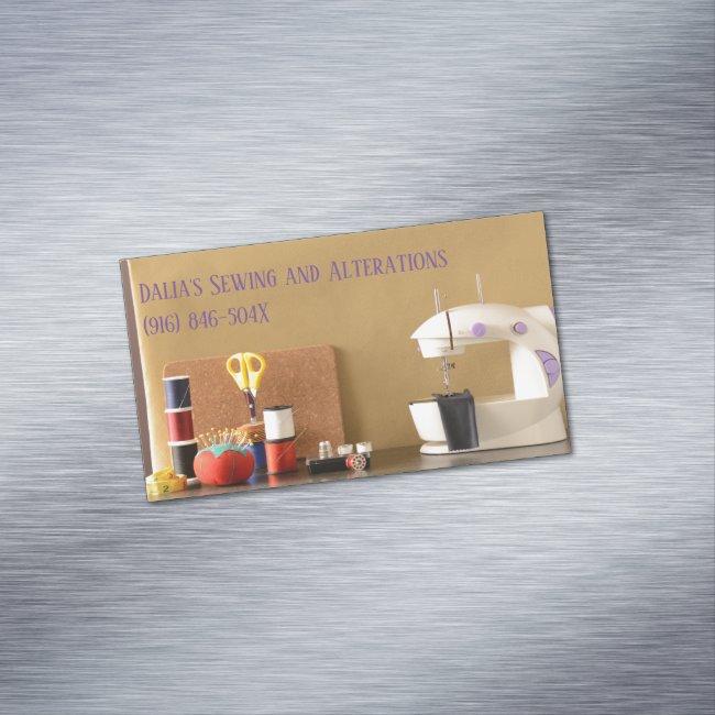 Seamstress/ Dressmaking/ Tailor Sewing Shop Magnet