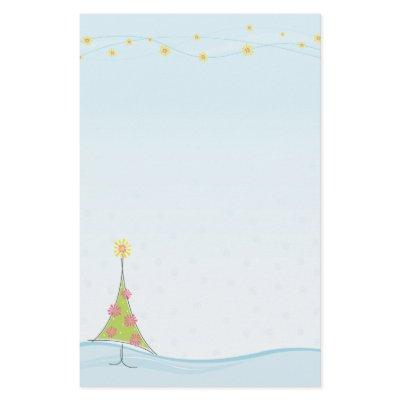 SEASONAL NOTEPAPER :: whimsical christmastree 1 Stationery