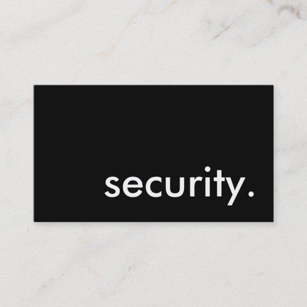 security.