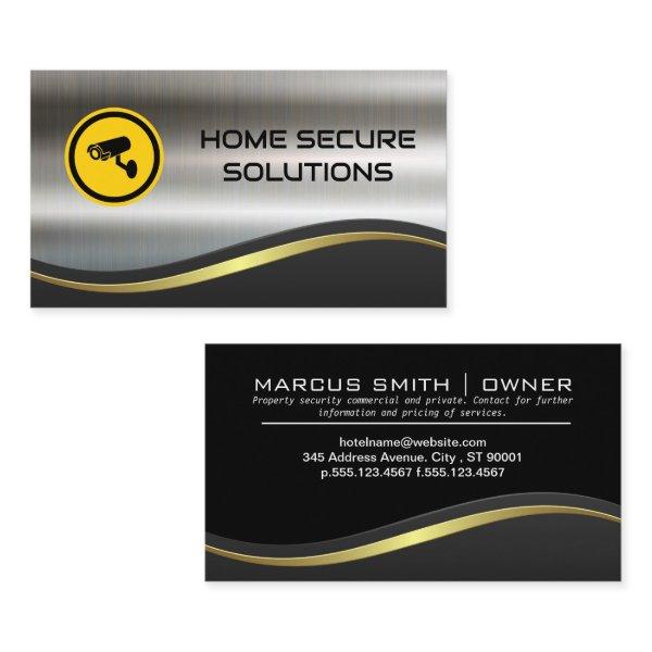Security Camera Logo | Metallic