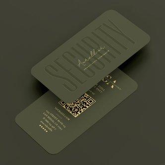 Security Engineer Cyber Army Green Modern