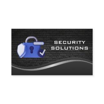 Security Lock Logo | Brick Wall