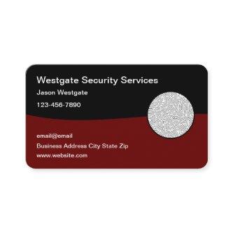 Security Services  Profile Template