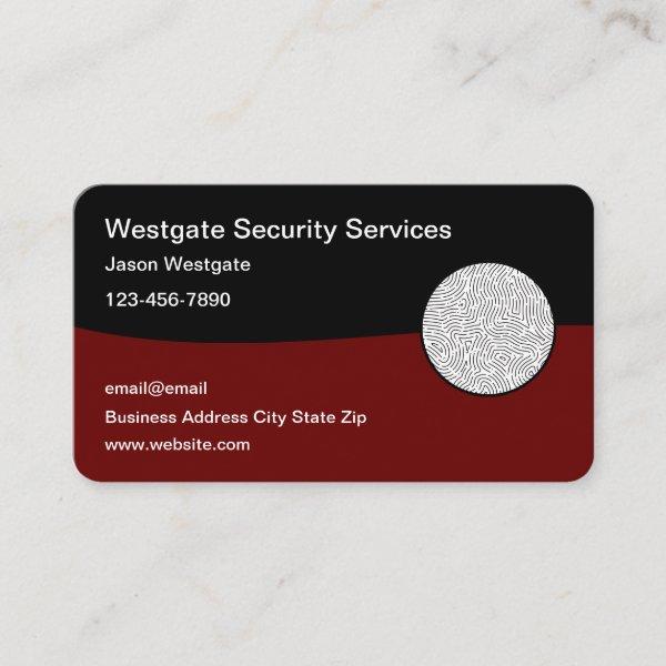 Security Services  Profile Template