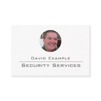 Security Services with Photo of Holder