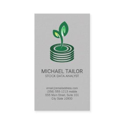Seedling Sprout Money Logo | Finance