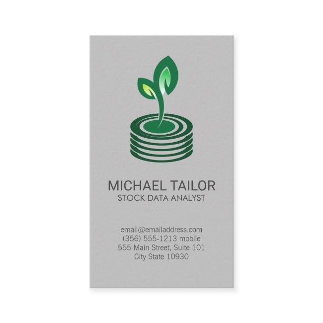 Seedling Sprout Money Logo | Finance