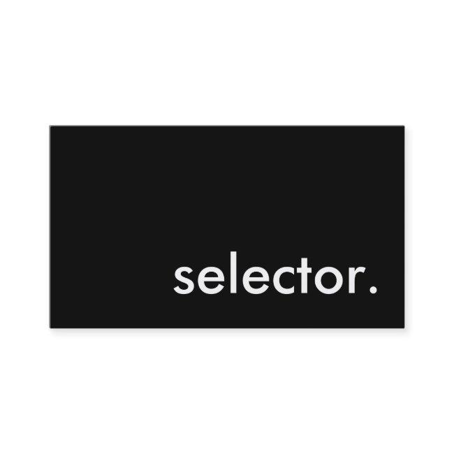 selector.