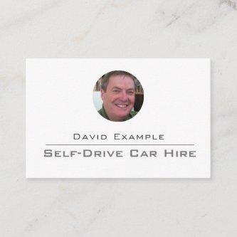 Self-Drive Car Hire with Photo of Holder