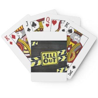 Sell Out Art Print Poker Cards