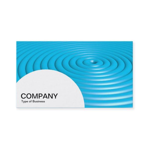 Semi-circle Panel - Concentric Rings - Blue