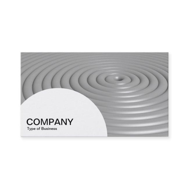 Semi-circle Panel - Concentric Rings - Gray