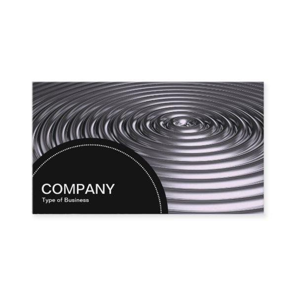 Semi-circle Panel (dots) - Concentric - Chrome