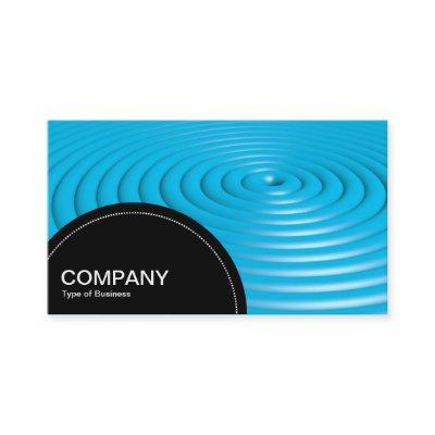 Semi-circle Panel (dots) - Concentric Rings - Blue