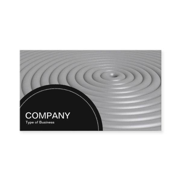 Semi-circle Panel (dots) - Concentric Rings - Gray