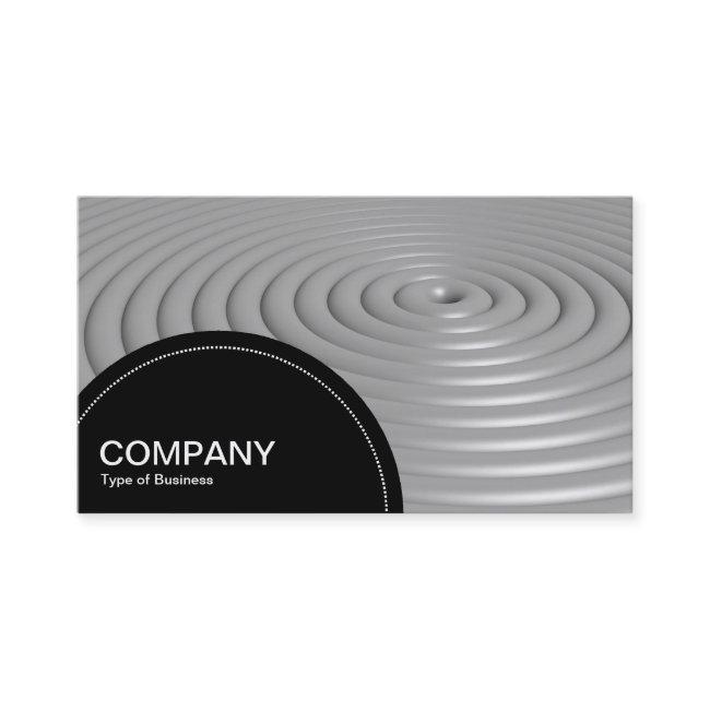 Semi-circle Panel (dots) - Concentric Rings - Gray