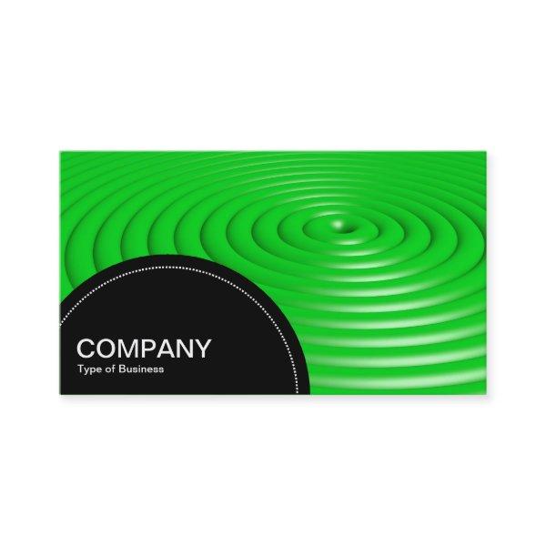 Semi-circle Panel (dots) - Concentric Rings - Grn
