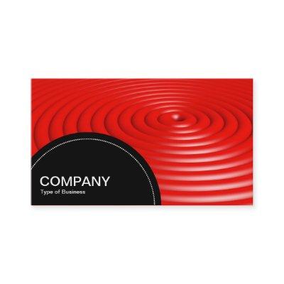 Semi-circle Panel (dots) - Concentric Rings - Red