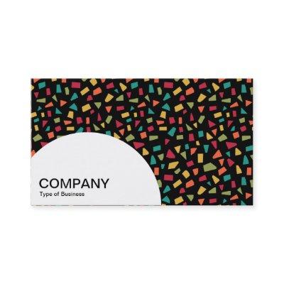 Semi-circle Panel -Shards 02 0n Black