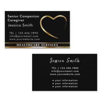 Senior Caregiver Golden Heart Design