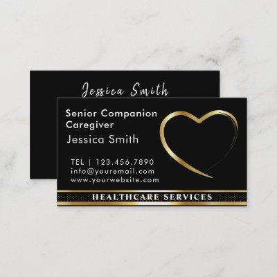 Senior Caregiver Golden Heart Design