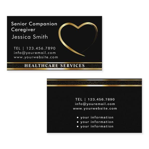 Senior Caregiver Golden Heart Design
