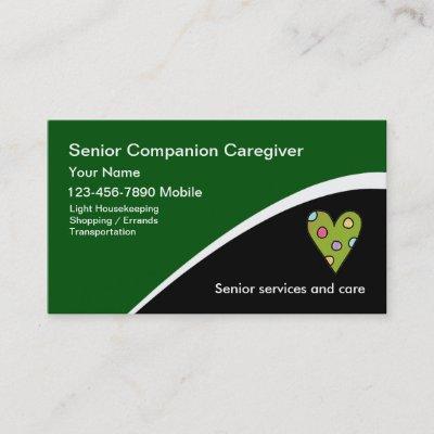 Senior Caregiver Trendy Heart