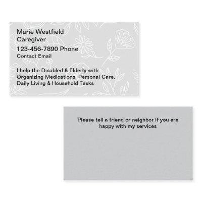 Senior Caretaker Simple