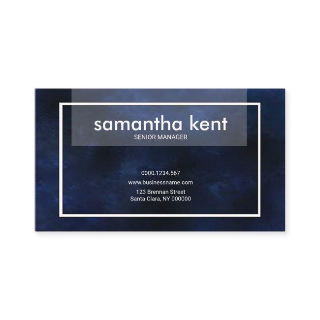 Senior Manager Velvet Blue Grunge