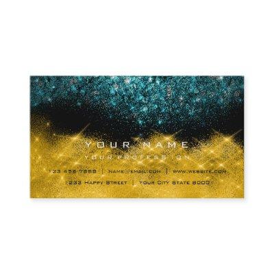 Sepia Gold Sparkly Glitter Teal Black White