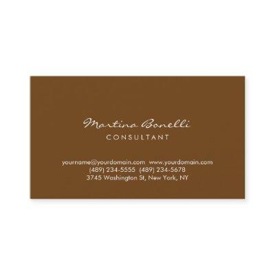 Sepia Reddish Brown Minimalist